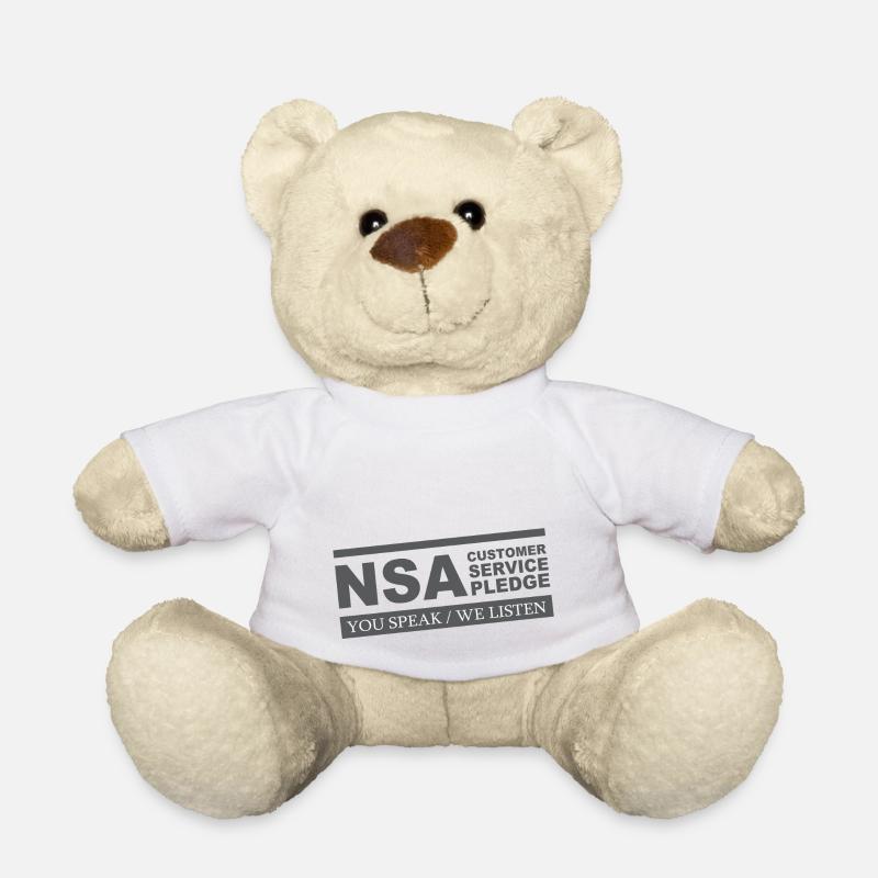 NSA-Kundendienst-Versprechen-T-Shirt - Teddy - Weiß