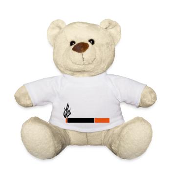 Zigarette Zigarette Zigarre Symbol ikone - Teddy - Weiß - Vorne