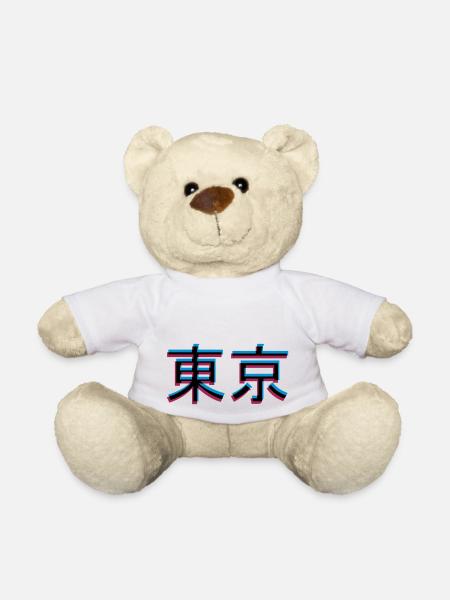 3D Effekt Tokyo - Teddy - Weiß