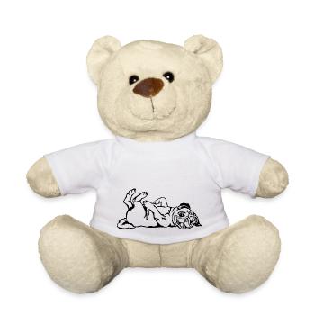 Mops verspielt - Teddy - Weiß - Vorne