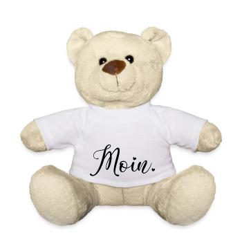 Moin Spruch Begrüßung Norddeutschland - Teddy - Weiß - Vorne
