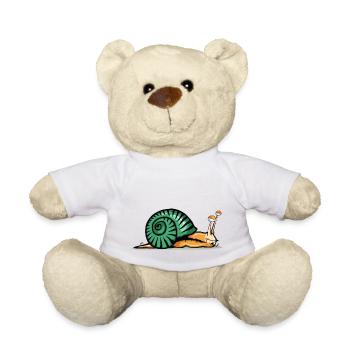 snail drawing fatigue shadow shell - Teddy Bear - white - Front