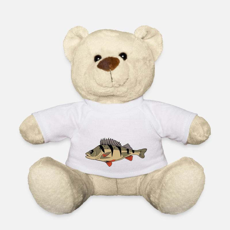 Perch perch perch perch fishing Kretzer - Teddy Bear - white