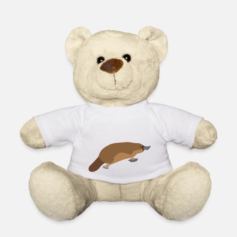 Schnabeltier - Platypus - Teddy - Weiß