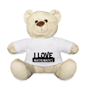 Geschenk Mathestudent / Mathestudentin - Teddy - Weiß - Vorne