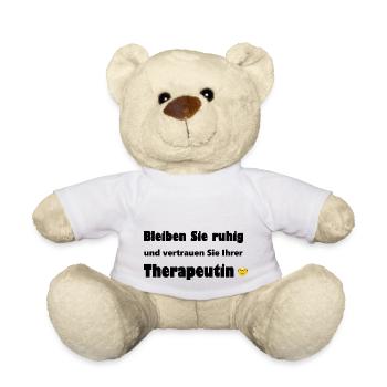Therapeutin mit Durchblick - Teddy - Weiß - Vorne
