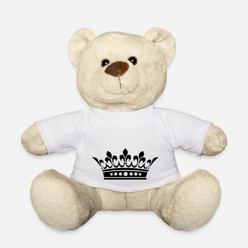 krone - Teddy - Weiß
