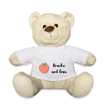 Pfirsich und Liebe - Teddy - Weiß - Vorne
