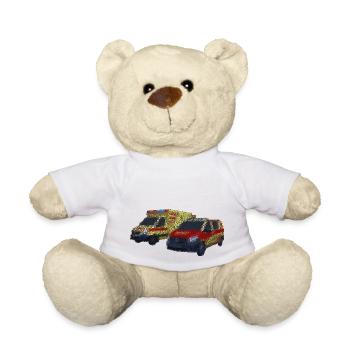 RTW Ambulance Ambulance Operation Alarm KTW - Teddy Bear - white - Front