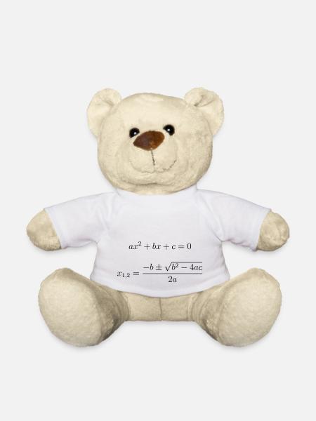 quadratic equation - Teddy Bear - white