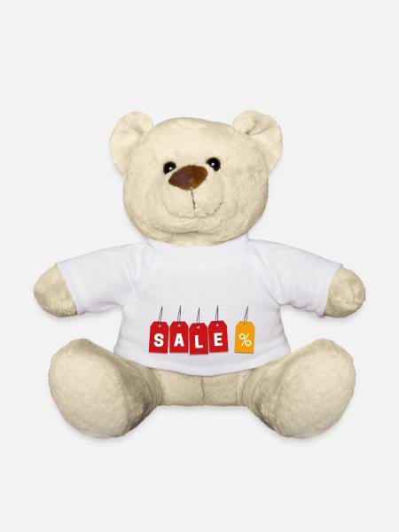 SALE Labels - Teddy Bear - white