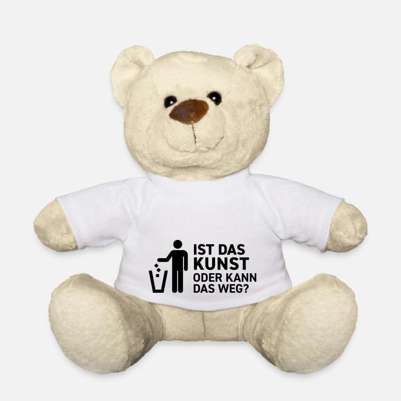 Ist das Kunst oder kann das weg? Museum Maler Müll - Teddy - Weiß