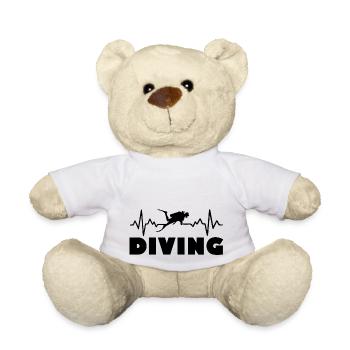 Diving Dive plonger - Nounours - blanc - Devant