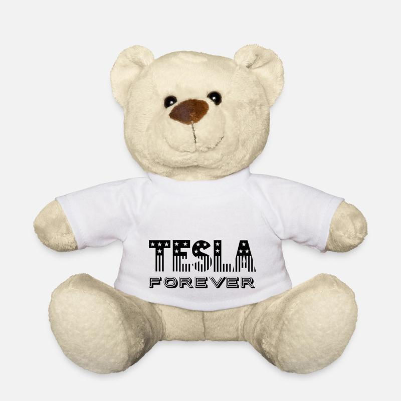 Tesla pour toujours Noir - Nounours - blanc