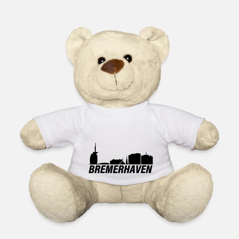 Fischtown Bremerhaven Skyline 2 - Teddy - Weiß