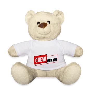 CREW Member Team Staff Group Team Colleague - Teddy Bear - white - Front
