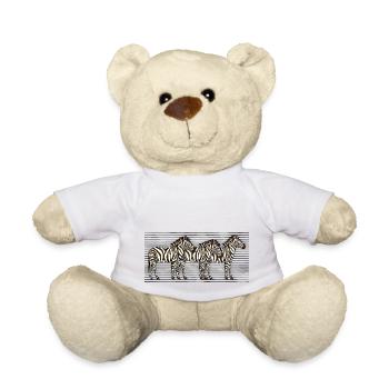 Zèbre - Nounours - blanc - Devant