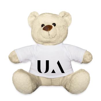 Minimalist geometry , Ukrainian symbols - Teddy Bear - white - Front