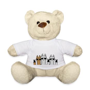 Amis de l'équipage Lama Peace - Nounours - blanc - Devant