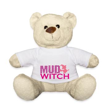Muddy run shirt mud witch obstacle race ocr Team - Teddy Bear - white - Front