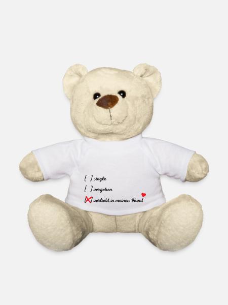 verliebt in meinen Hund - Teddy - Weiß