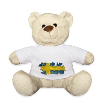 Suède Suède Viking Scandinavie Nordique Milieu de l’été - Nounours - blanc - Devant