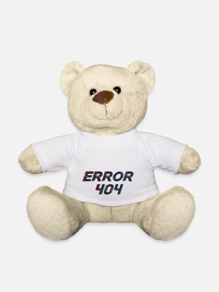 Error - Teddy Bear - white