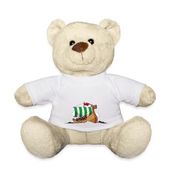 Viking Ship Viking Ship Dragon Boat Celts - Teddy Bear - white - Front