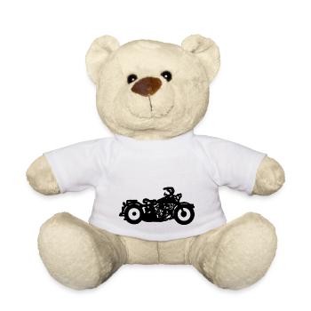 moto - Nounours - blanc - Devant