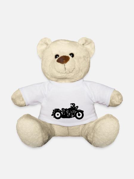 Motorrad - Teddy - Weiß