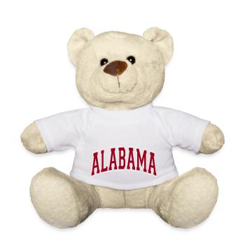 Alabama - Teddy Bear - white - Front