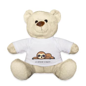 Les gens me fatiguent - Nounours - blanc - Devant