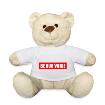 Be our voice - Teddy - Weiß - Vorne