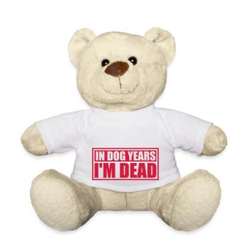 in dog years Dead - Teddy - Weiß - Vorne