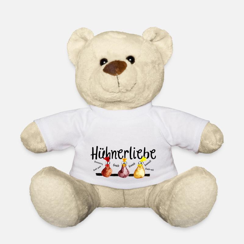 Hühnerliebe - Teddy - Weiß