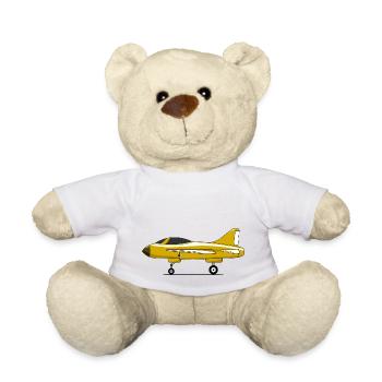Flugzeug Fahrwerk Gelb - Teddy - Weiß - Vorne