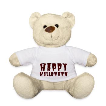 Happy Halloween - Teddy - Weiß - Vorne