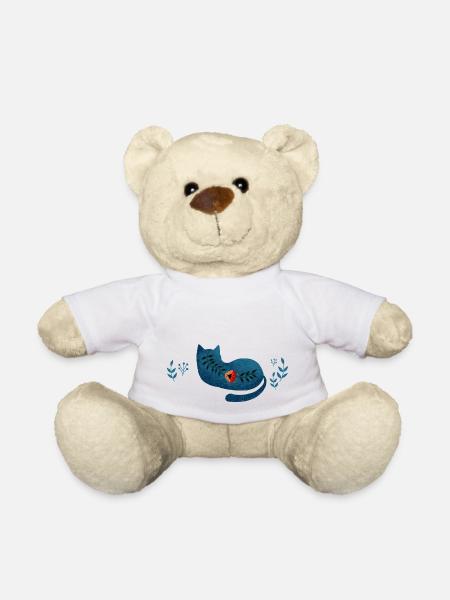 Blaue Katze, Blaue Katze - Teddy - Weiß