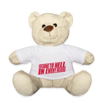 En allant en enfer - Nounours - blanc - Devant