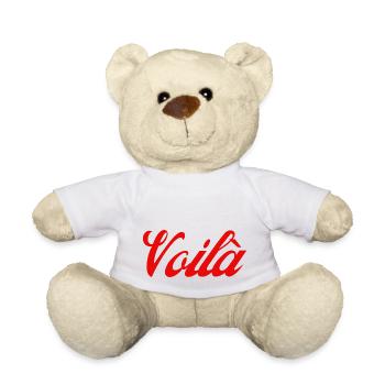 Voilà idee cadeau - Nounours - blanc - Devant