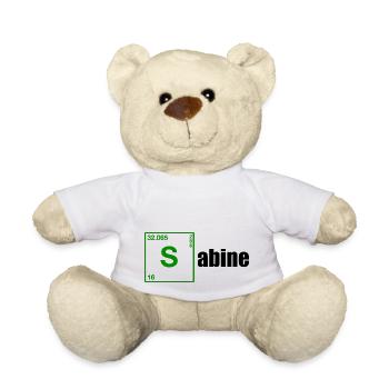Sabine Gift black - Teddy Bear - white - Front