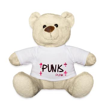 En un mot punk - Nounours - blanc - Devant
