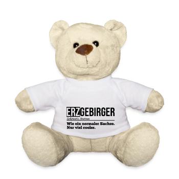 Erzgebirger sachse cool - Teddy - Weiß - Vorne