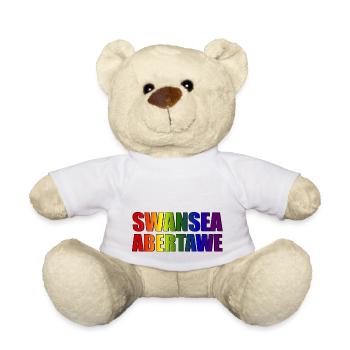 Swansea-Abertawe - Teddy Bear - white - Front