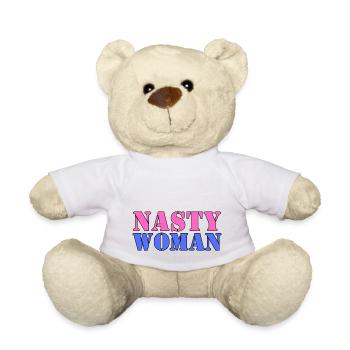 Méchante femme - Nounours - blanc - Devant