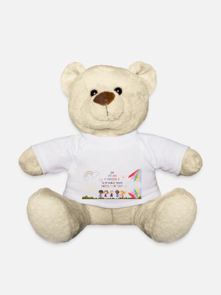 Une ATSEM formidable çà ne s'oublie pas - Nounours - blanc