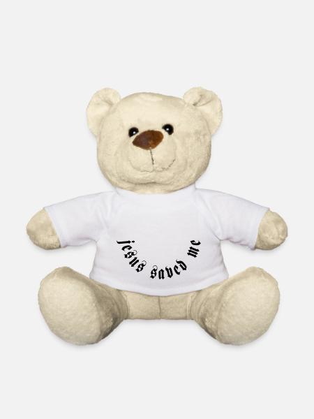jesus saved me motiv - Teddy - Weiß