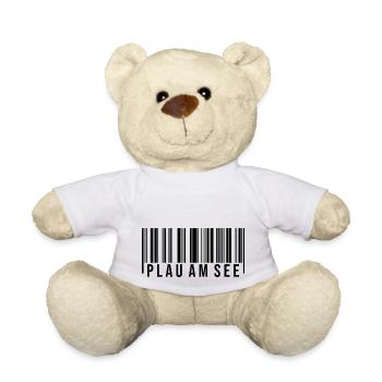 Plau am See Strichcode - Teddy - Weiß - Vorne