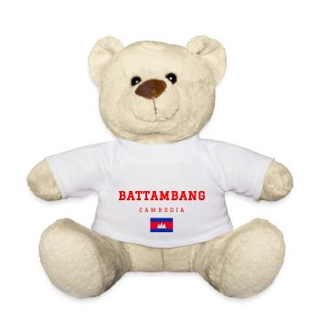 Battambang, Cambodia - Teddy Bear - white - Front