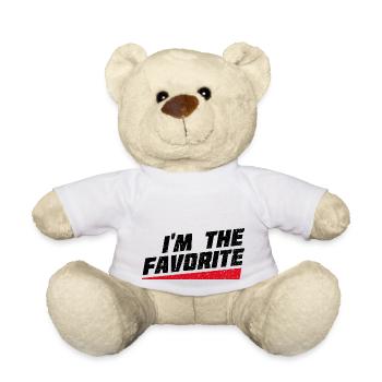 I'm The Favorite - Lustiges Geschenk - Teddy - Weiß - Vorne